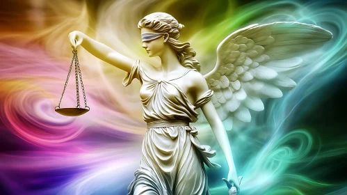 Lady Justice in Spectrum of Light
