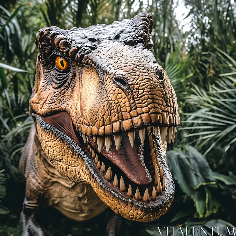 Tyrannosaurus Rex Head Close-Up