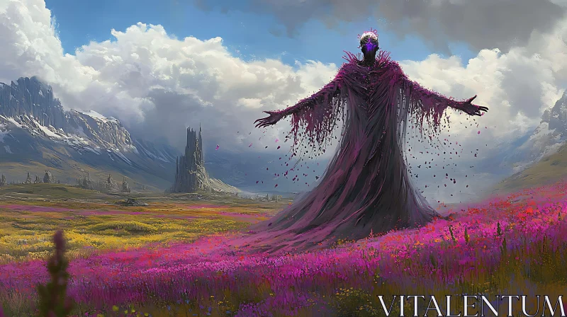Mystic Being in a Flower Field