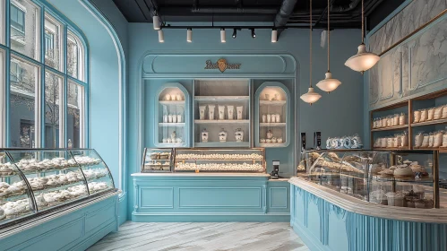 Pastel Blue Confectionery Boutique