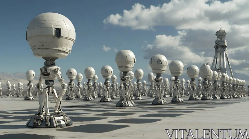 Robotic Army in Arid Wasteland