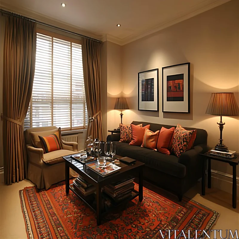 Comfortable Home Interior with Warm Lighting