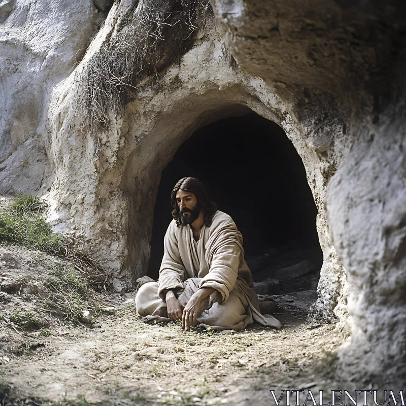 Man in Cave
