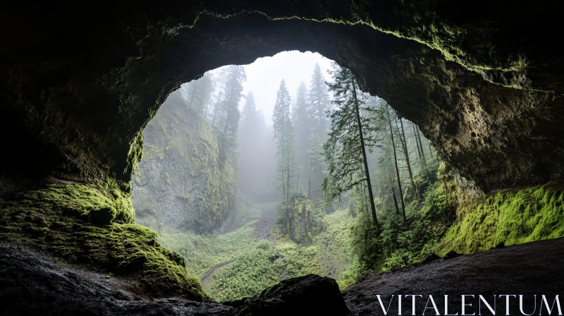 Enchanted Forest Viewed from a Cave