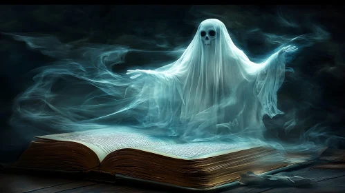 Spectral Being: Ghost Unveiled from Ancient Tome