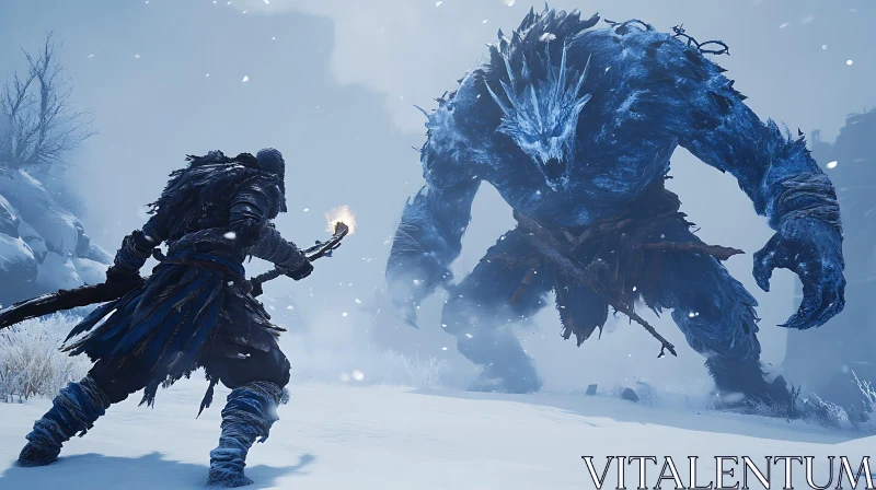 Frozen Confrontation: A Hero's Stand