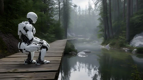 Pensive Robot by Misty River