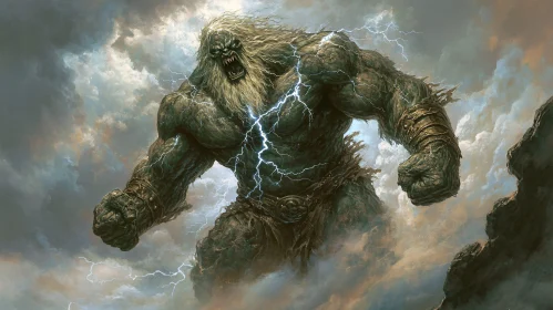 Colossal Monster Wreathed in Lightning