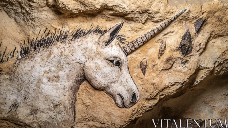 Prehistoric Unicorn Carving
