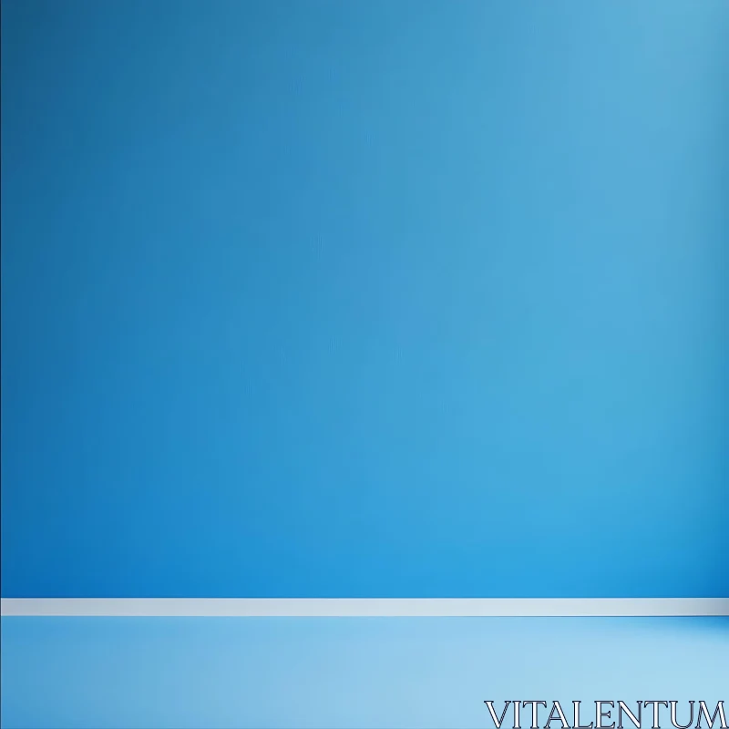 AI ART Simple Blue Room Background