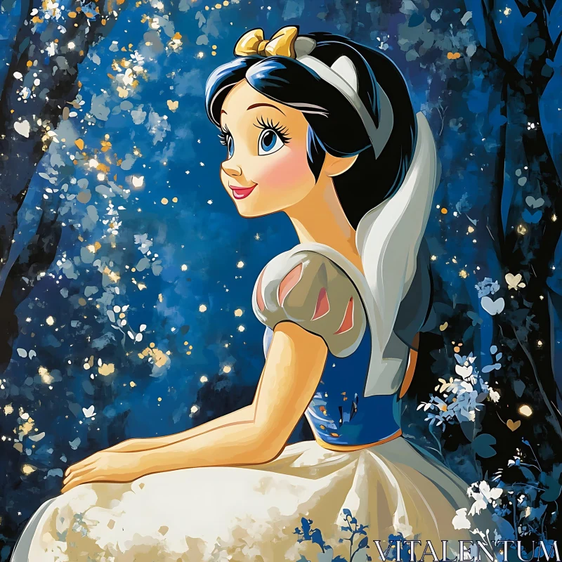 AI ART Animated Fairytale Princess Portrait