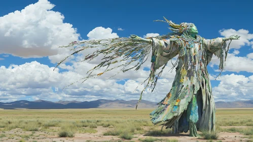 Statue in a Field