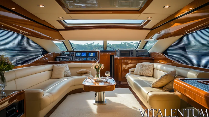 AI ART Luxury Yacht Interior Design