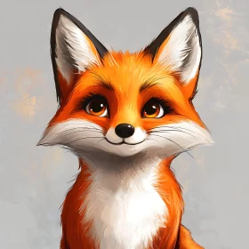 Charming Fox with Expressive Eyes