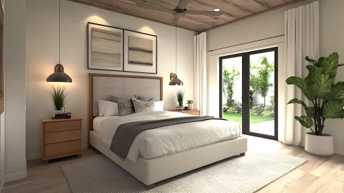 Modern Bedroom with Natural Light