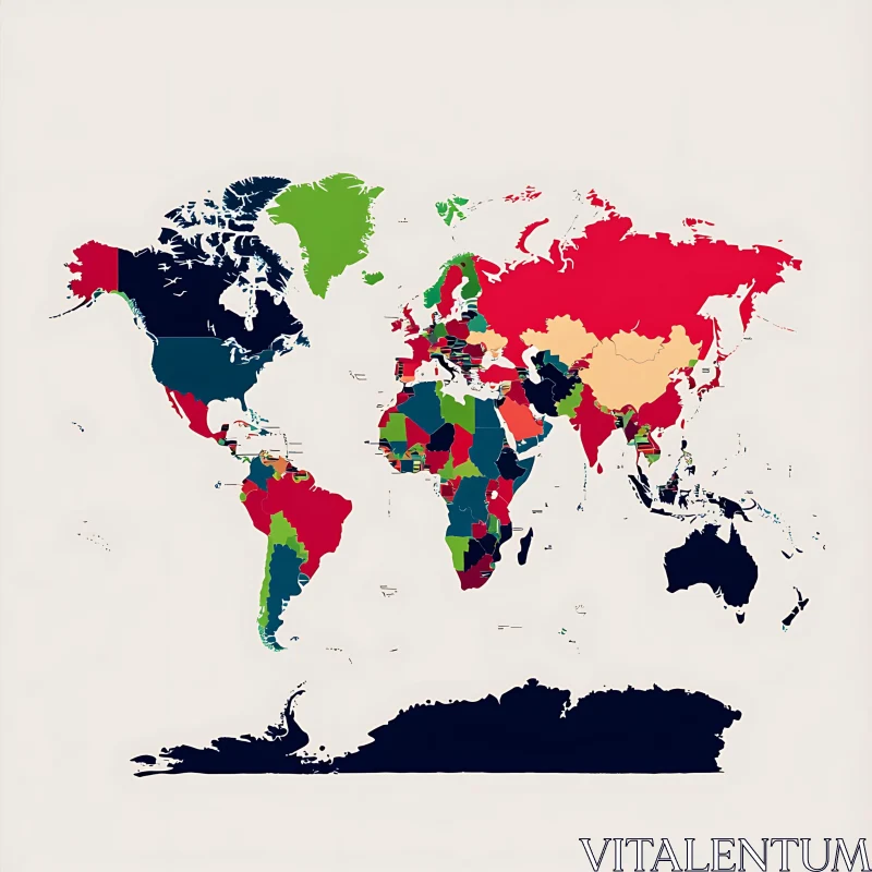 AI ART Graphical Depiction of Global Geography