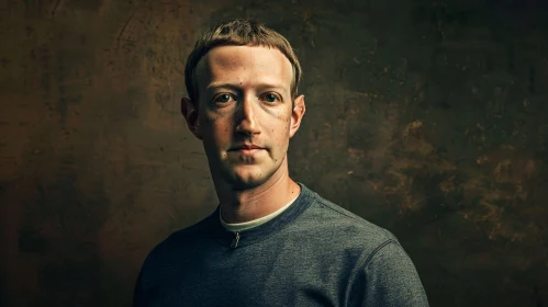 Mark Zuckerberg Introspective Portrait