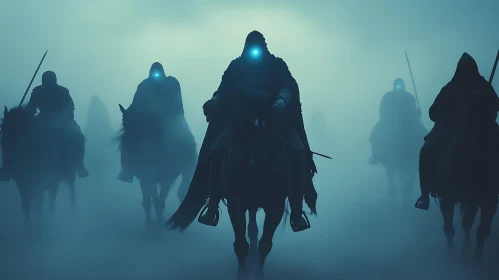 Mysterious Riders in the Fog