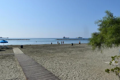 Peaceful Limassol Beach Scene