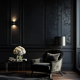 Sophisticated Dark Room Interior Design