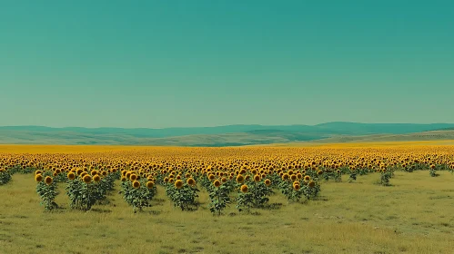 Endless Bloom: A Sunflower Meadow