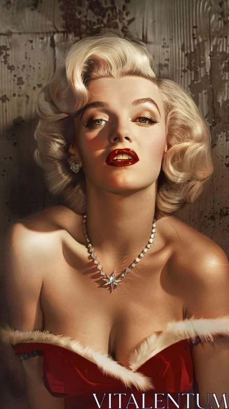 Timeless Beauty Marilyn Monroe AI Image