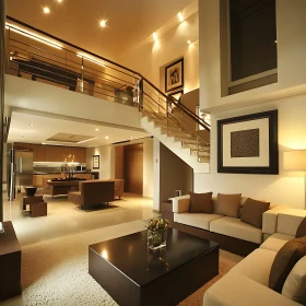 Contemporary Home Interior with Open Space