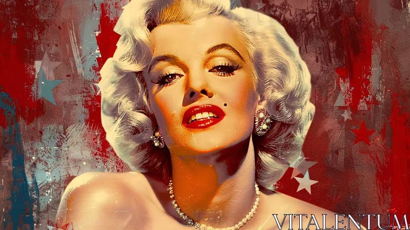 Timeless Marilyn Monroe Portrait AI Image