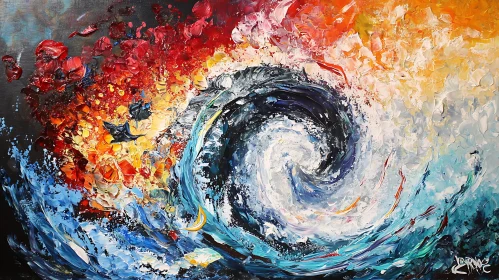 Swirling Vortex Art