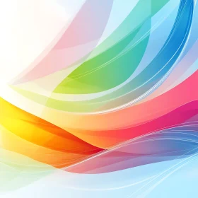 Fluid Pastel Color Waves Abstract Art