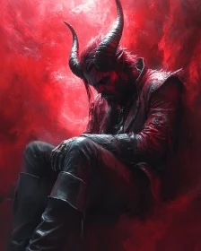 Demon in Contemplation Art