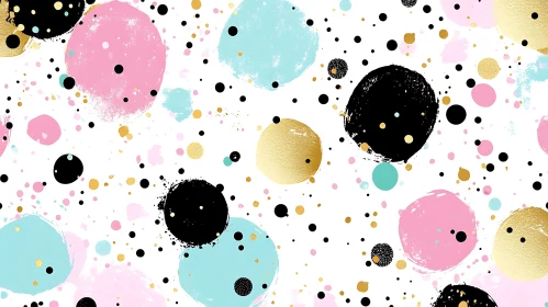 Colorful Dots in Abstract Art