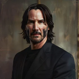 Keanu Reeves Artistic Portrait