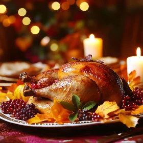 Autumnal Thanksgiving Dinner Composition