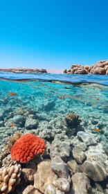 Coral Reef and Blue Sea: A Joyful Celebration of Nature