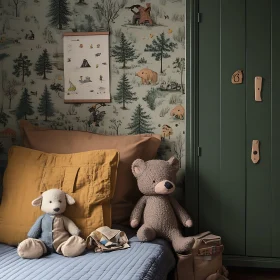 Cozy Kids Room Interior with Toys