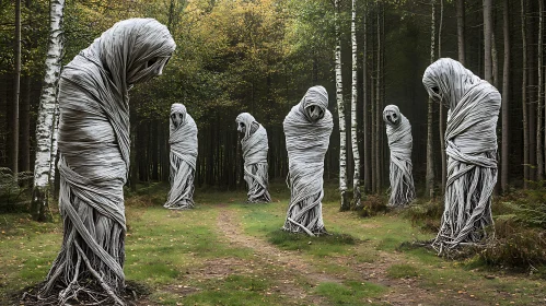 Ghostly Forest Figures