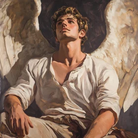 Winged Contemplation: A Classical Angel