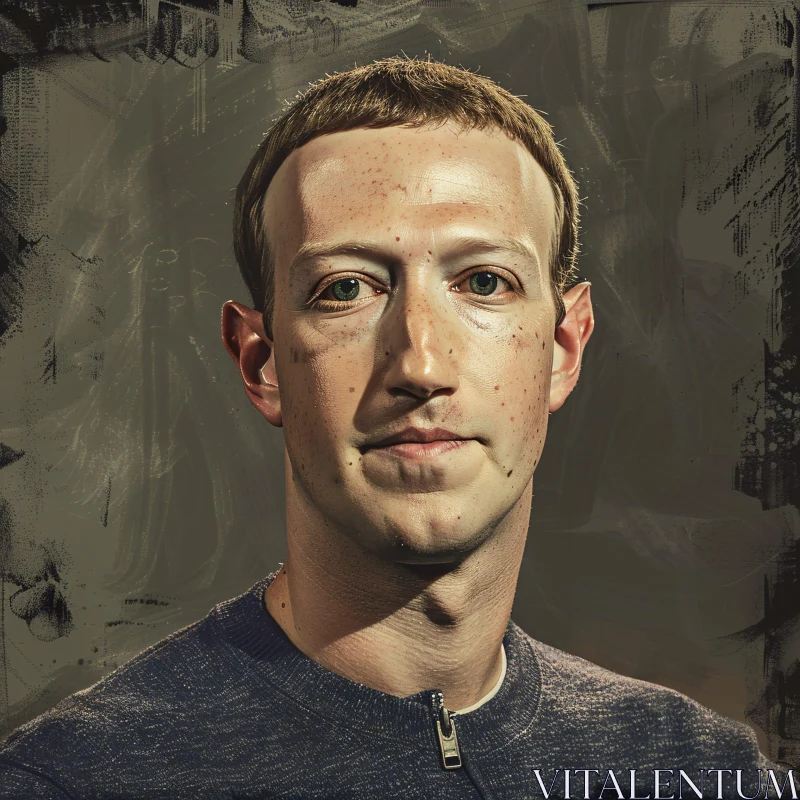 AI ART Artistic Representation of Mark Zuckerberg