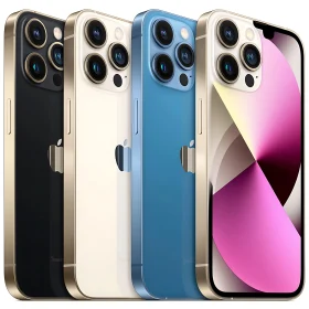 Four IPhones in Various Colors