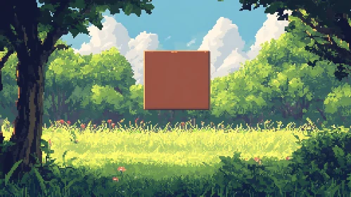 Tranquil Pixel Art Nature Scene