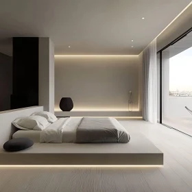 Modern Bedroom with Platform Bed