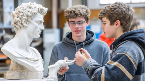 Hands-On Art Project with Marble Sculpture