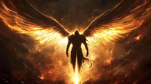 Winged Warrior in Inferno