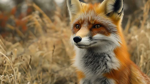 Red Fox in the Meadow