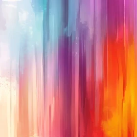 Vertical Color Flow Abstract