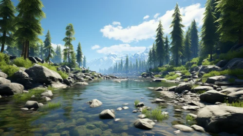 Serene River in Forest | Unreal Engine | Photorealistic