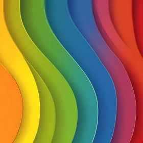 Spectrum of Colors in Wavy Abstraction