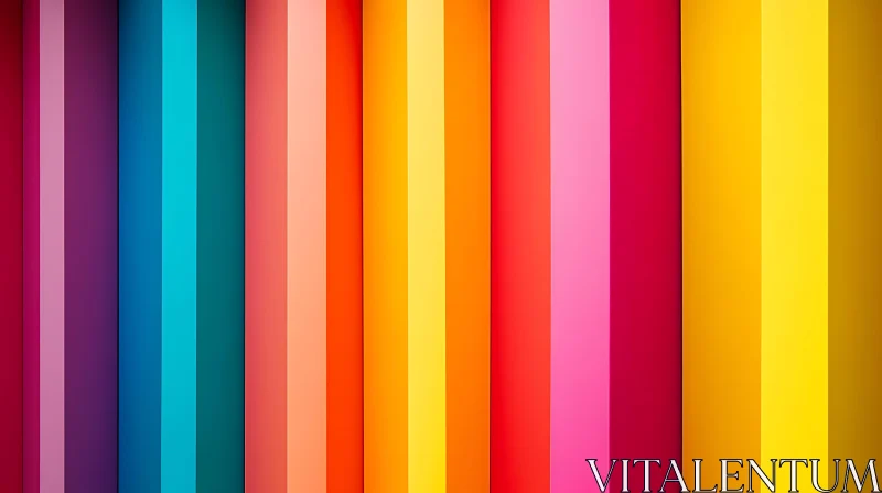 Colorful Vertical Stripes AI Image