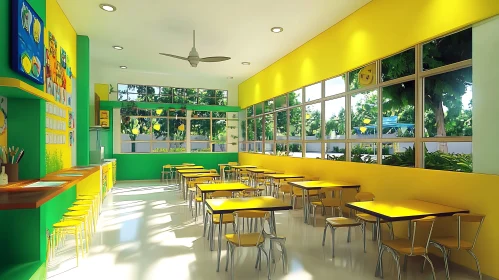 Bright School Classroom